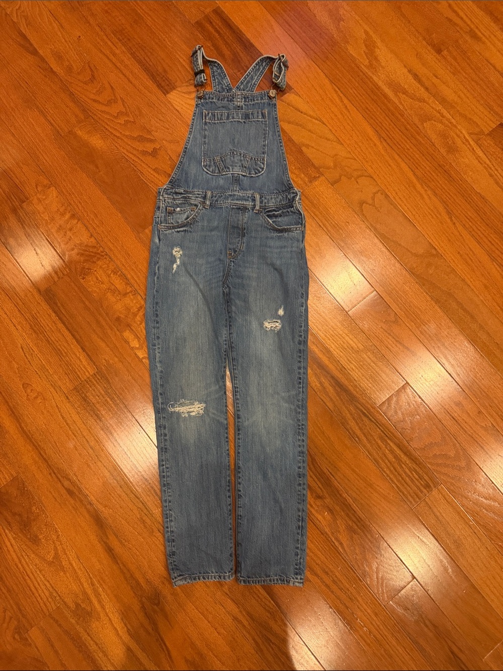 GAP Distressed Denim Blue Kids Overalls